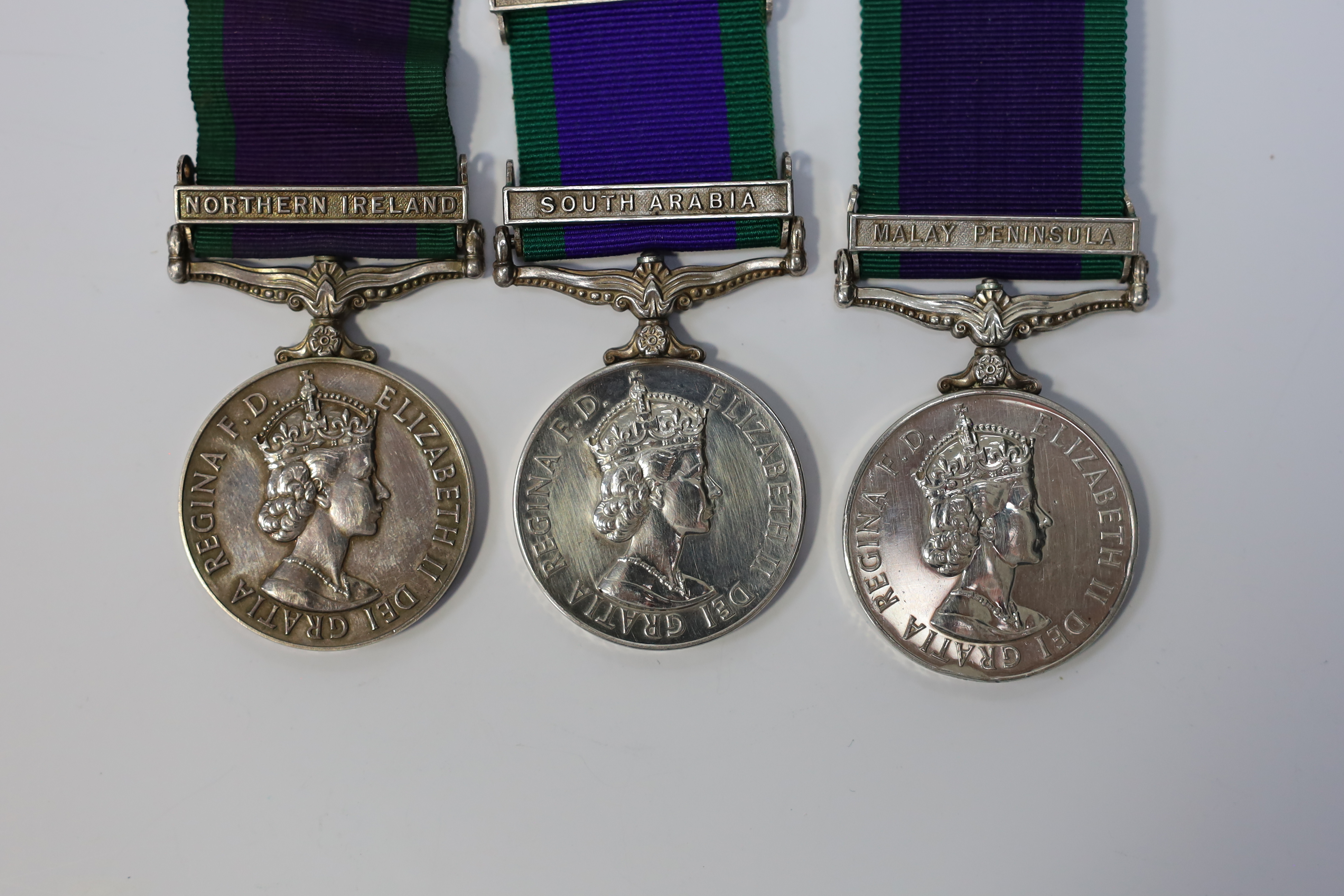 Three ERII Campaign Service Medals